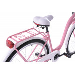 Mestský bicykel 28" Kozbike K22 3 prevodový Ružovo-biely